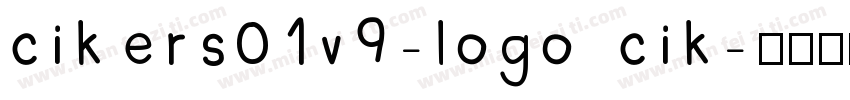 cikers01v9-logo cik字体转换